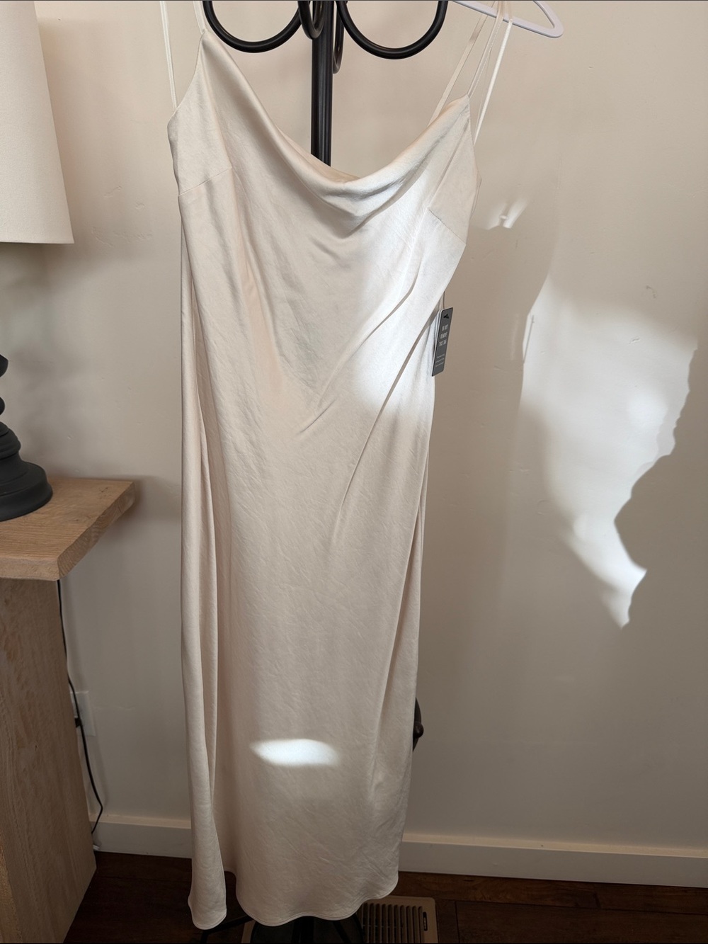 Express silky cowl neck dress